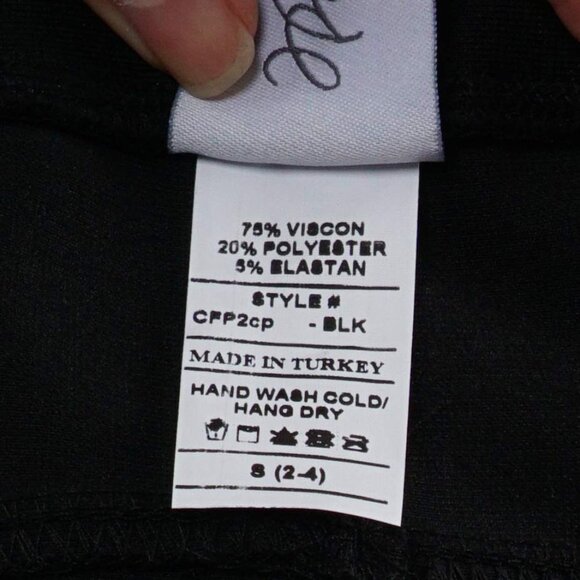 Ponte Knit Slim Fit Bermudas Pants Pull-Up CF02/br - Picture 5 of 5